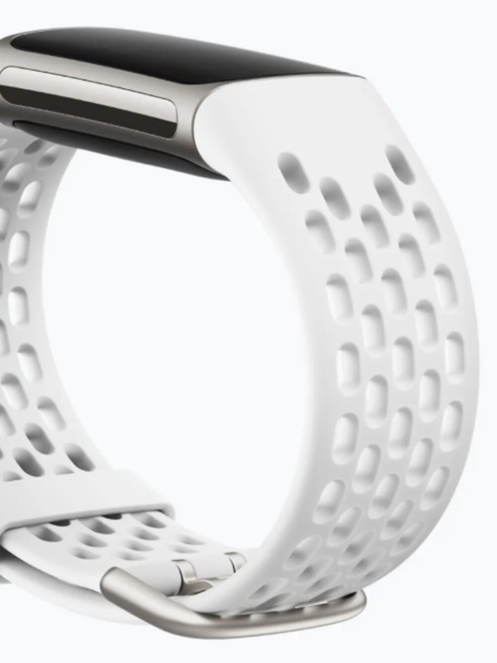 FITBIT Charge 6 Sport Band Size Small in Frost White Works with Charge 6 and 5